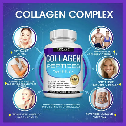 COLLAGENO PEPTIDES TOPPLUX PREMIUM 90 CAPSULAS