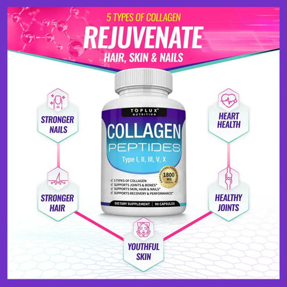 COLLAGENO PEPTIDES TOPPLUX PREMIUM 90 CAPSULAS
